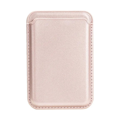 TASX Double Ring MagSafe Card Holder – Slim PU Leather Attachment for Phones